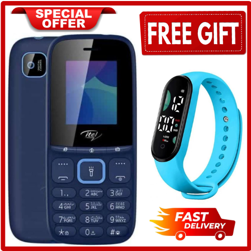 LIMITED DISCOUNT !!!BRAND NEW ITEL 2163 1.8" Display Wireless FM Dual SIM Opera Mini Bright Torch Kabambe Katululu Button Feature Phone King Talker with 2000 Contacts Memory, Long-Lasting Battery,