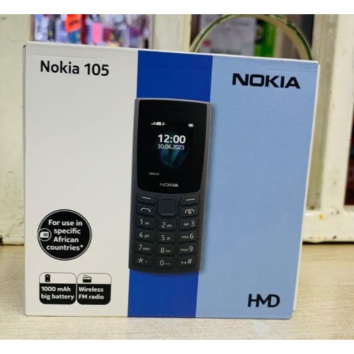 LIMITED DISCOUNT💃🏻💃🏻🔥🔥 !! BRAND NEW NOKIA 105 HMD  SIM CARD FEATURE PHONE WITH Bluetooth /Wireless FM/SD Slot kabambe/katululu/mulika mwizi/button feature phone