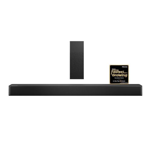 HISENSE HS2100 2.1 CH 240W SOUND BAR WITH WIRELESS SUBWOOFER - DTS VIRTUAL X, DOLBY AUDIO, 6 EQ MODES, HDMI ARC, BLUETOOTH 5.3-1 YEAR WARRANTY