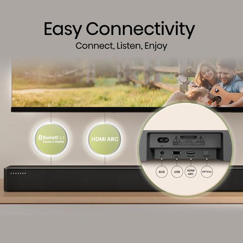HISENSE HS2100 2.1 CH 240W SOUND BAR WITH WIRELESS SUBWOOFER - DTS VIRTUAL X, DOLBY AUDIO, 6 EQ MODES, HDMI ARC, BLUETOOTH 5.3-1 YEAR WARRANTY