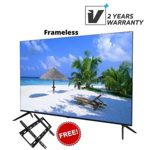 VISION PLUS 43" INCH VP8843SW BUDGET FRIENDLY SMART TV,2 USB,3 HDMI FRAMELESS, FULL HD , 1GB RAM / 8GB+ TV GUARD AND WALL -2 YEARS WARRANTY