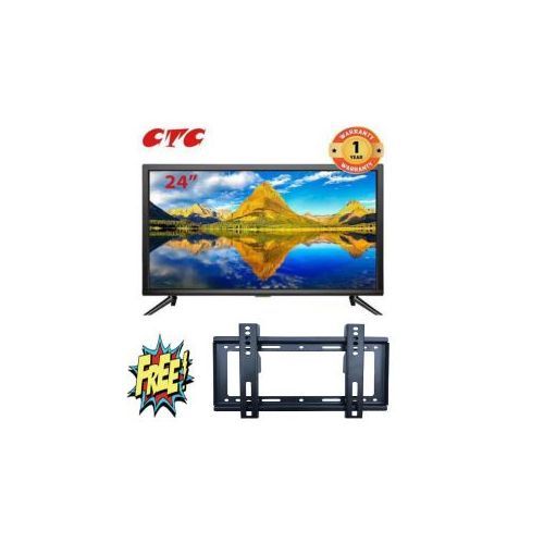 CTC 24" INCHES LED DIGITAL TV-INBUILD DECODER-USB/VGA/HDMI+FREE WALL BRACKET-1 YEAR WARRANTY