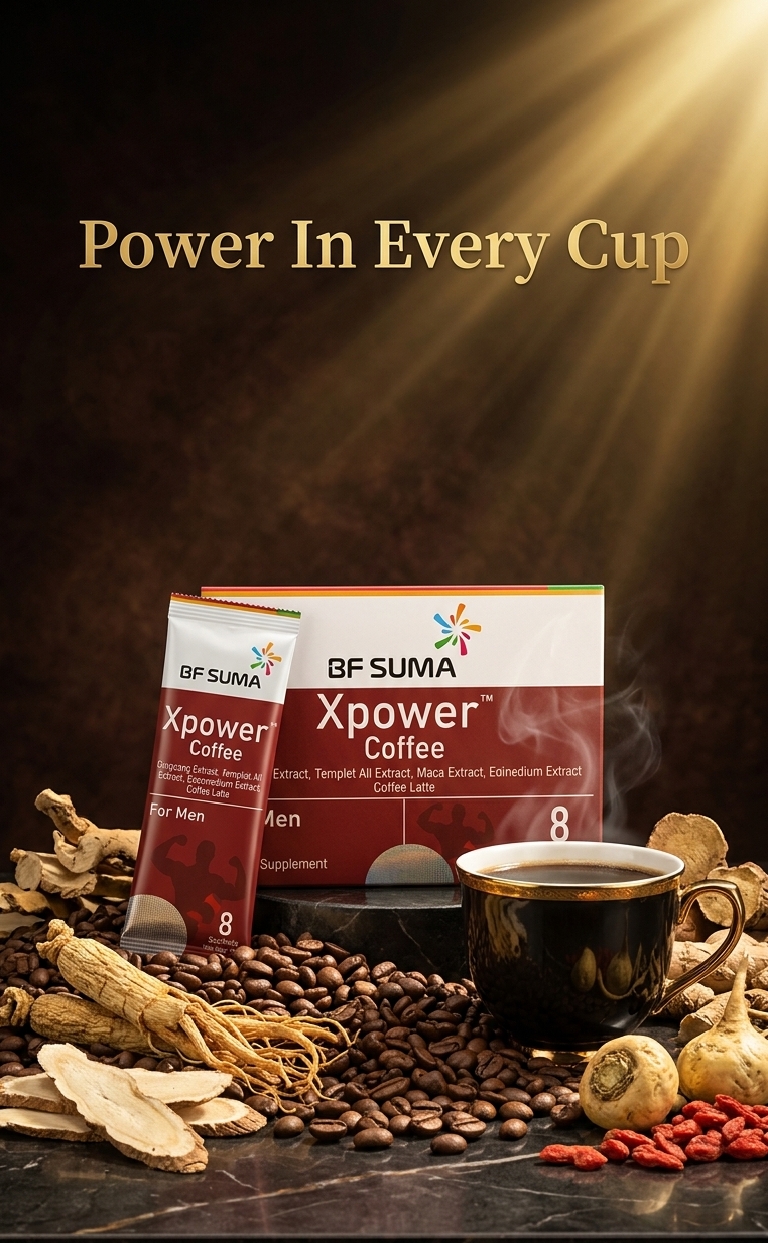 XPower Herbal Coffee for Men – Energy, Stamina & Vitality Support (16 Sachets)