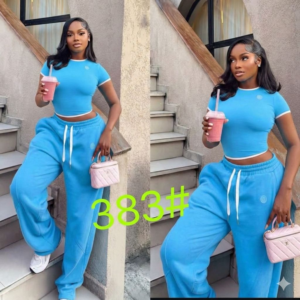 Chic Bold Pink Lounge Set – Trendy Two Piece Women’s Outfit, Soft Stretch Crop Top & High Waist Jogger Pants, Casual Streetwear, Comfy Stylish Matching Set for Everyday Fashion Lovers
