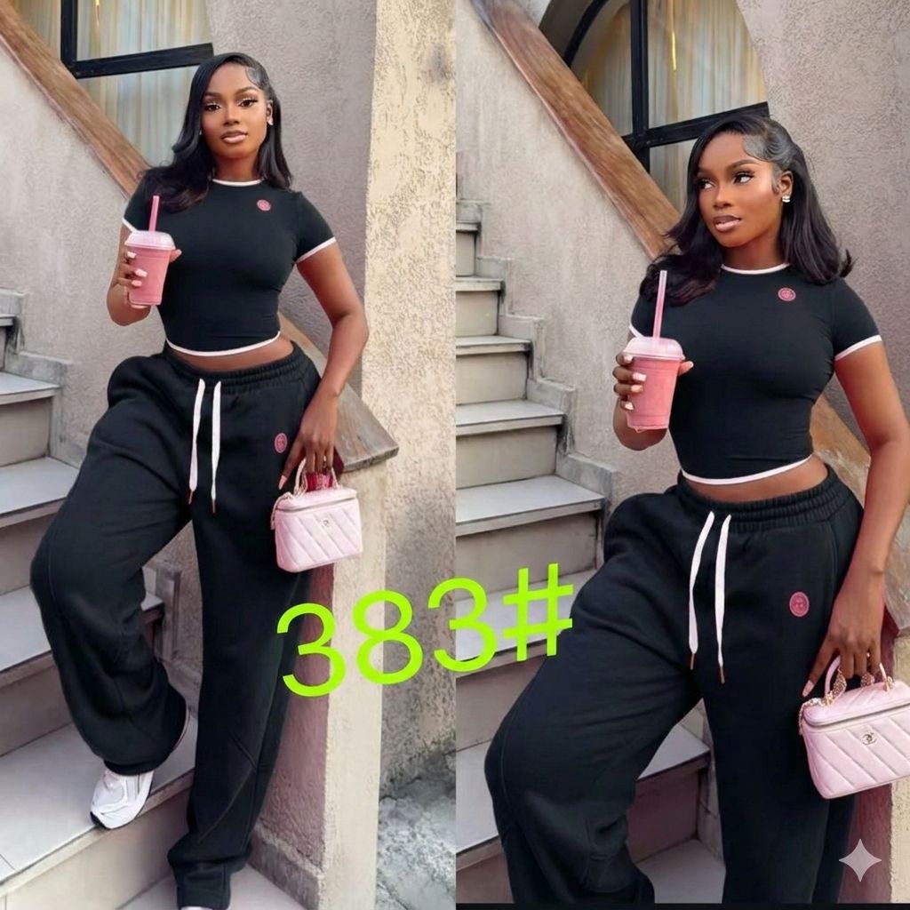 Chic Bold Pink Lounge Set – Trendy Two Piece Women’s Outfit, Soft Stretch Crop Top & High Waist Jogger Pants, Casual Streetwear, Comfy Stylish Matching Set for Everyday Fashion Lovers