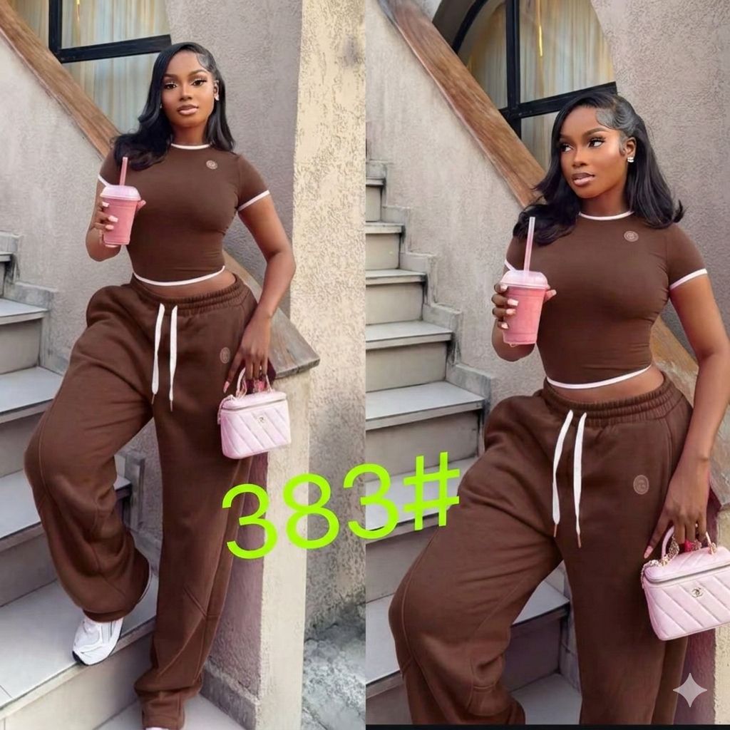 Chic Bold Pink Lounge Set – Trendy Two Piece Women’s Outfit, Soft Stretch Crop Top & High Waist Jogger Pants, Casual Streetwear, Comfy Stylish Matching Set for Everyday Fashion Lovers