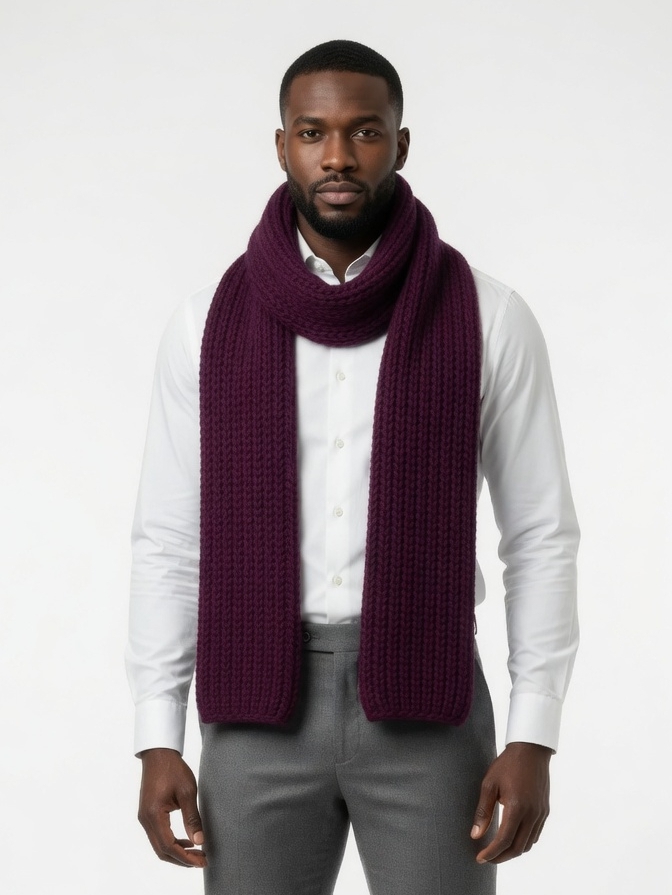 Premium Men's Knitted Scarf
| BABLO | Warm. Stylish. Timeless. | Perfect For Sleek Warmth |Soft & Comfortable |Perfect for: Cold weather, gifting, daily wear, smart-casual and casual outfits.