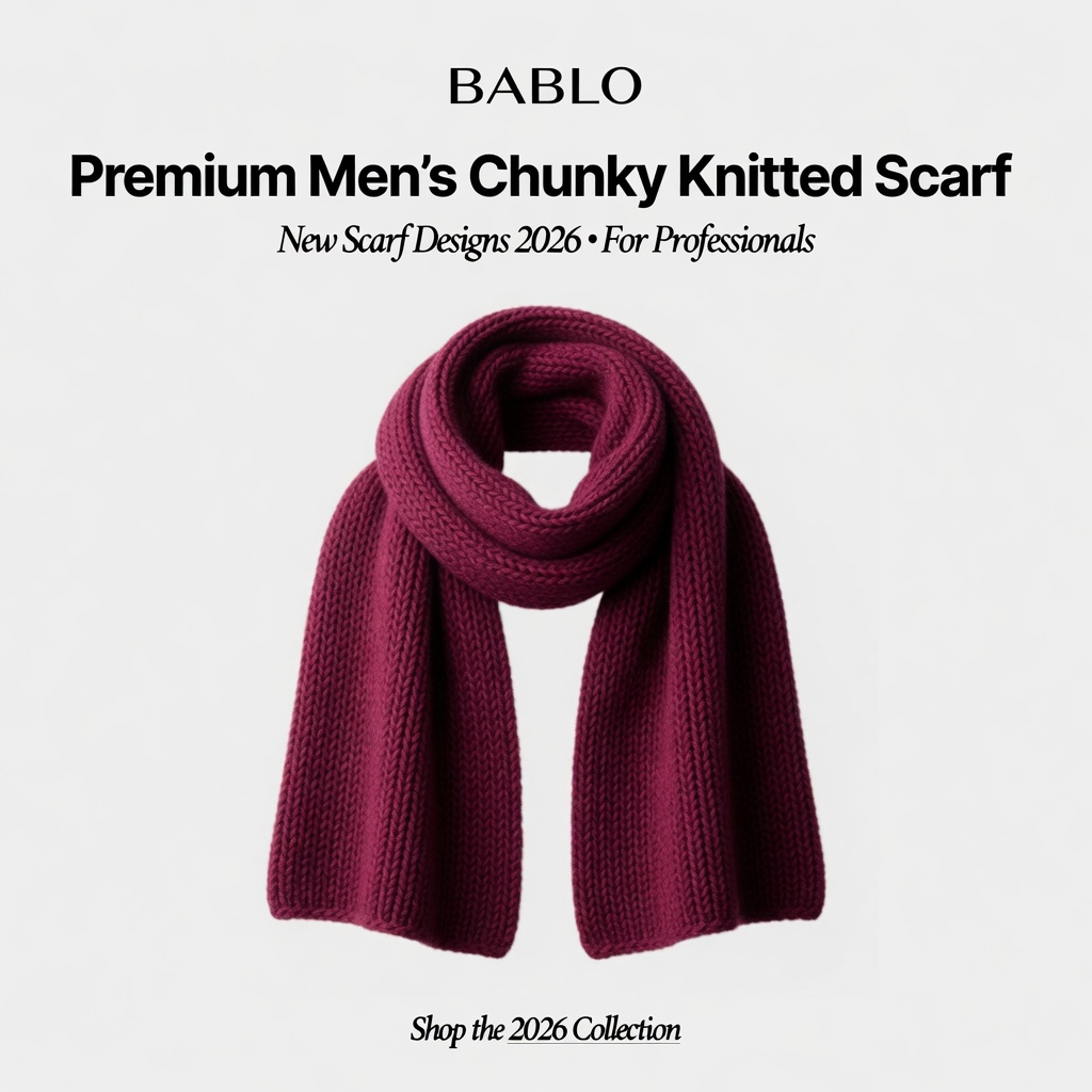 Premium Men's Knitted Scarf
| BABLO | Warm. Stylish. Timeless. | Perfect For Sleek Warmth |Soft & Comfortable |Perfect for: Cold weather, gifting, daily wear, smart-casual and casual outfits.