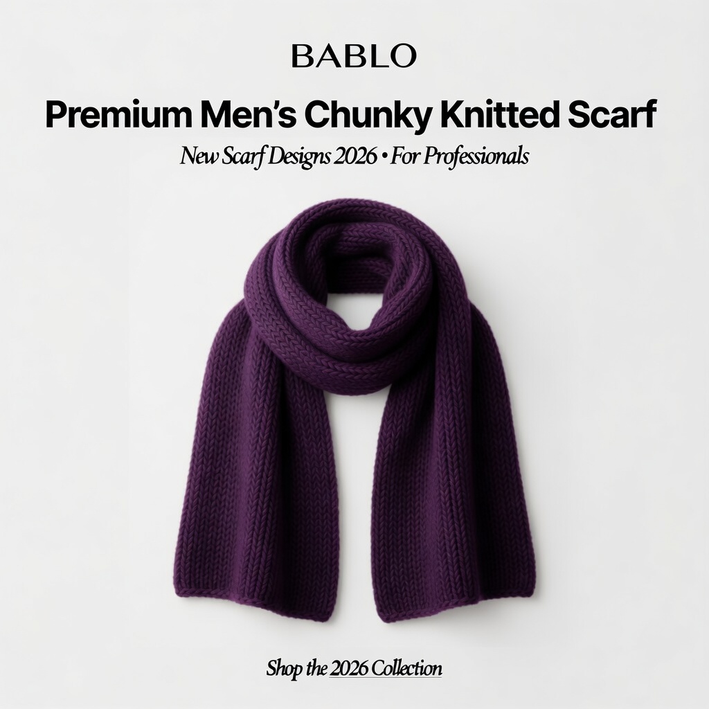 Premium Men's Knitted Scarf
| BABLO | Warm. Stylish. Timeless. | Perfect For Sleek Warmth |Soft & Comfortable |Perfect for: Cold weather, gifting, daily wear, smart-casual and casual outfits.
