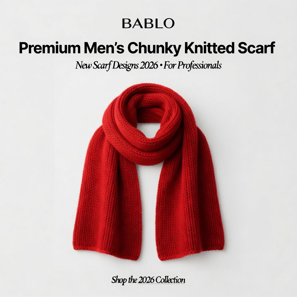 Premium Men's Knitted Scarf
| BABLO | Warm. Stylish. Timeless. | Perfect For Sleek Warmth |Soft & Comfortable |Perfect for: Cold weather, gifting, daily wear, smart-casual and casual outfits.
