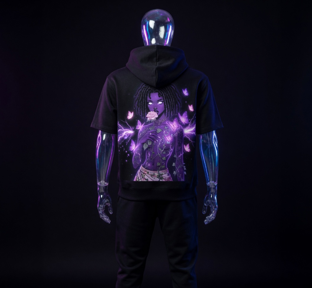 Night Rise Hoodie | Limited Edition | Laura Aura × Bablo Merchandise available for purchase | Comfy and stylish Album Hoodie Collectibles| Gives you event access to all future events by Bablo