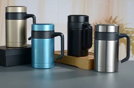 Vacuum Insulated Boutique Cup – Stainless Steel Thermal Mug, Leakproof Travel Office Cup, Hot & Cold Retention Flask, Portable Coffee & Tea Tumbler