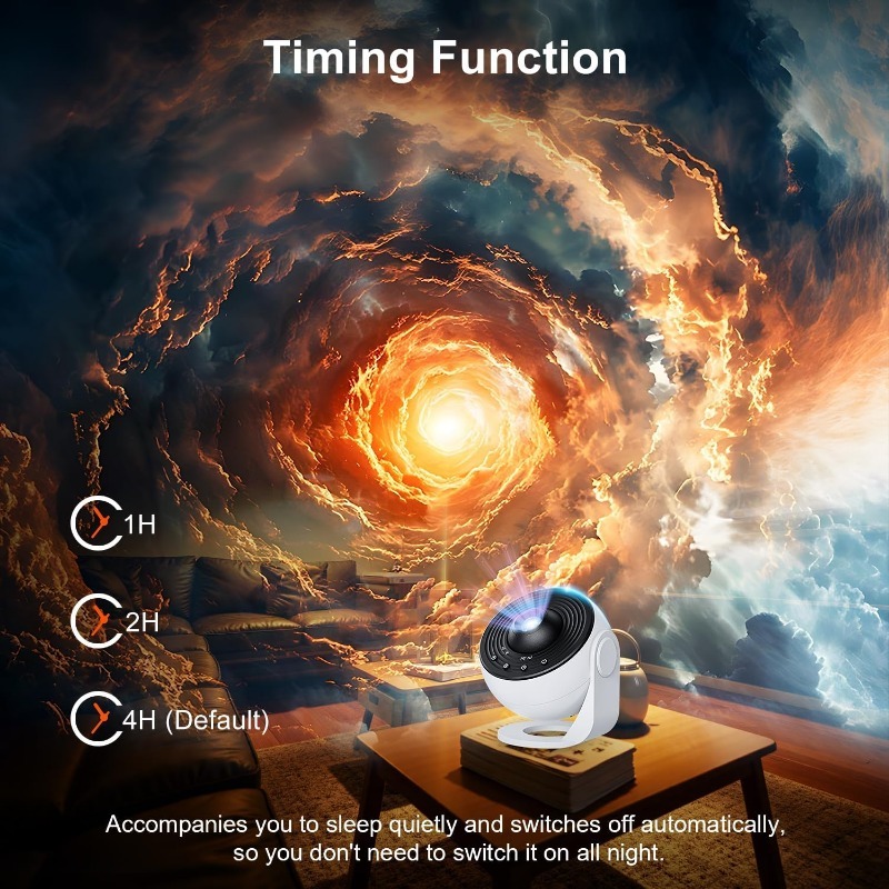 Planetarium Projector for Bedroom, 13 in 1 Galaxy Star Projector Light, Nebula Night Light with Timer, LED Space Galaxy Lamp Room Decor for Adults Kids, White [Energy Class E]