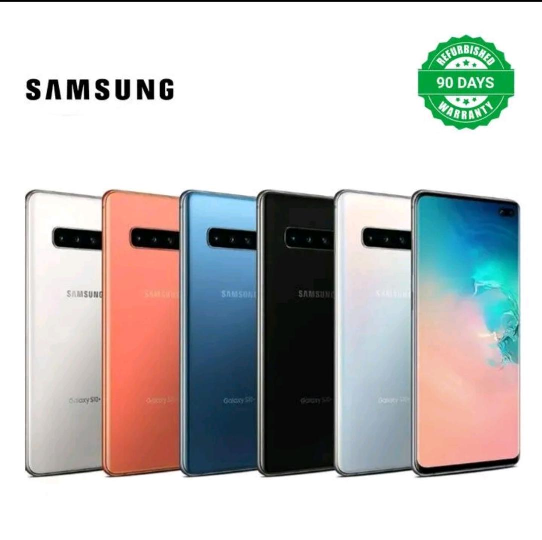​Samsung Galaxy S10 Plus (S10+) - Refurbished 128GB/8GB RAM - 6.4" Dynamic AMOLED Screen - Dual SIM - 4G LTE - 16MP Triple Camera - 90 Days Warranty - good Condition Android Smartphone -