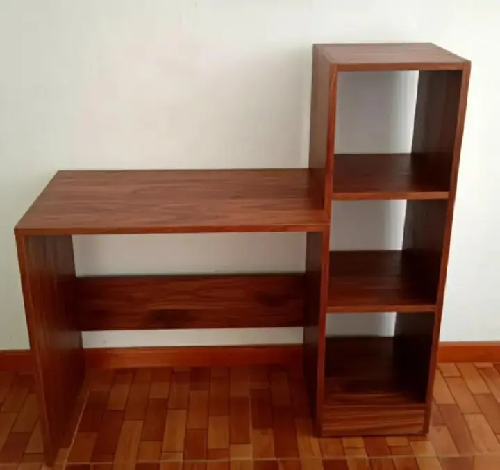 Modern All-in-One office desk Computer Desk with Side Storage Shelves Multipurpose Study Table for Students & Professionals
