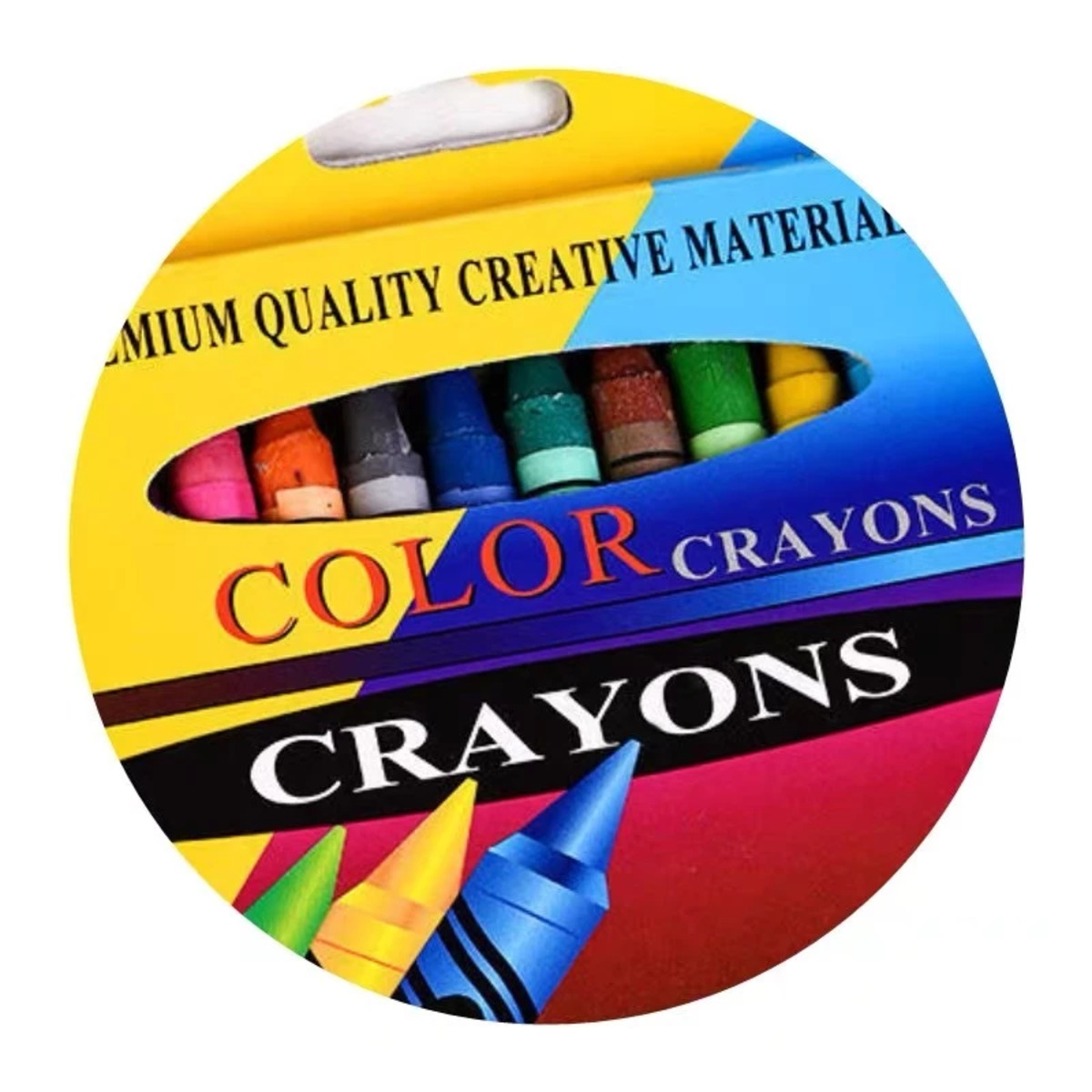 12 Colors Non-Toxic Wax Crayons Set – Smooth Coloring Crayons for Kids School Drawing & Art Supplies
