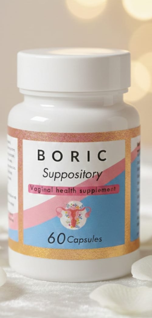 Natural Boric Acid Suppositories for Optimal Vaginal pH balance, odor control, freshness, vaginal health)