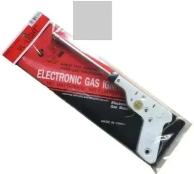 GAS LIGHTER ORIGINAL Electric Igniter Spark Gas Lighter for Kitchen Stove Steel - Electronic Stove Lighter / Spark Lighter 30,000 Shots - Kitchen Gas Stove Lighter, Stainless Steel, No Batteries