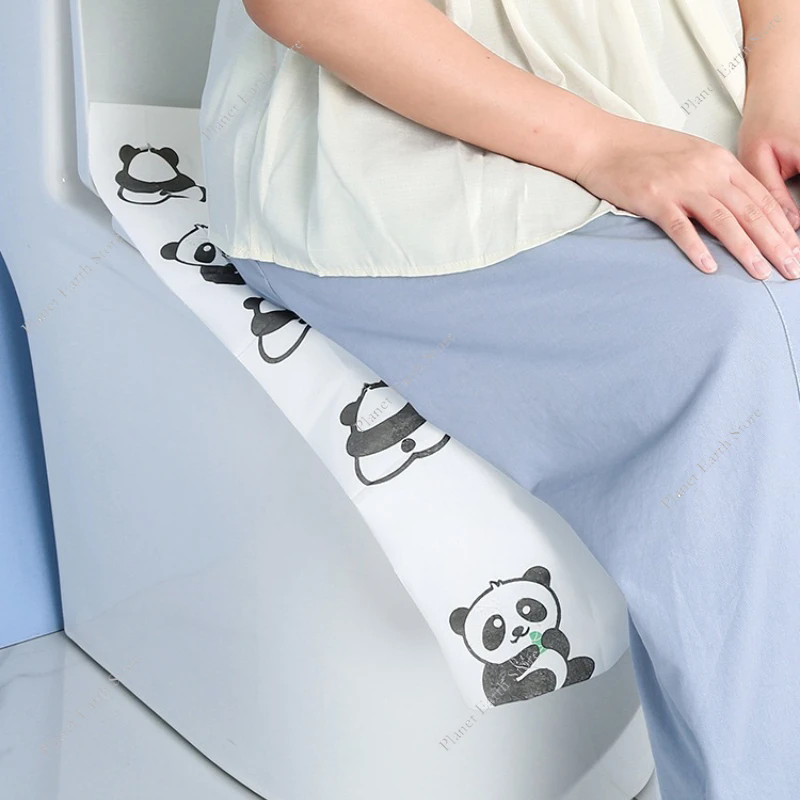 Toilet Seat Covers Disposable, 10 Pcs Extra Large Waterproof Toilet Cover for Toddlers & Adults, Portable Individually