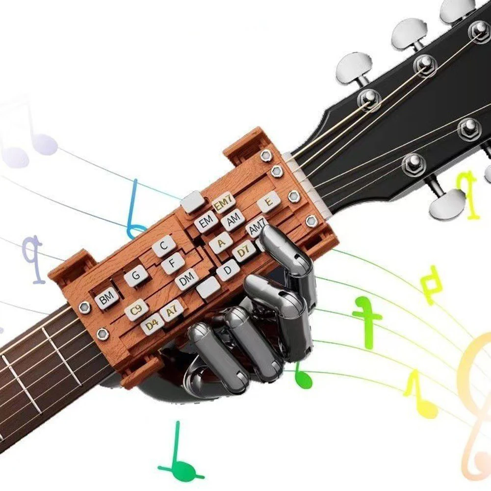 Chord Presser For Guitars Presser Learning Aid With One-Touch Chord Switching Finger Pain Relief Trainers For Smooth-Practice