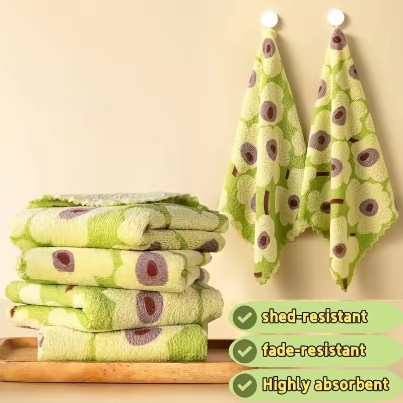 New Dishcloth Kitchen Dish Cloths,Non-Stick Oil&Highly Absorbent,Fast Drying Reusable Kitchen Towels for Cleaning Cleaning Cloth