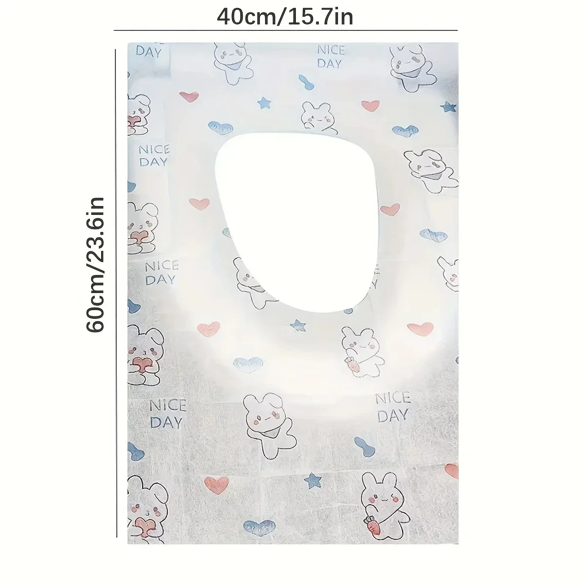 Toilet Seat Covers Disposable, 10 Pcs Extra Large Waterproof Toilet Cover for Toddlers & Adults, Portable Individually