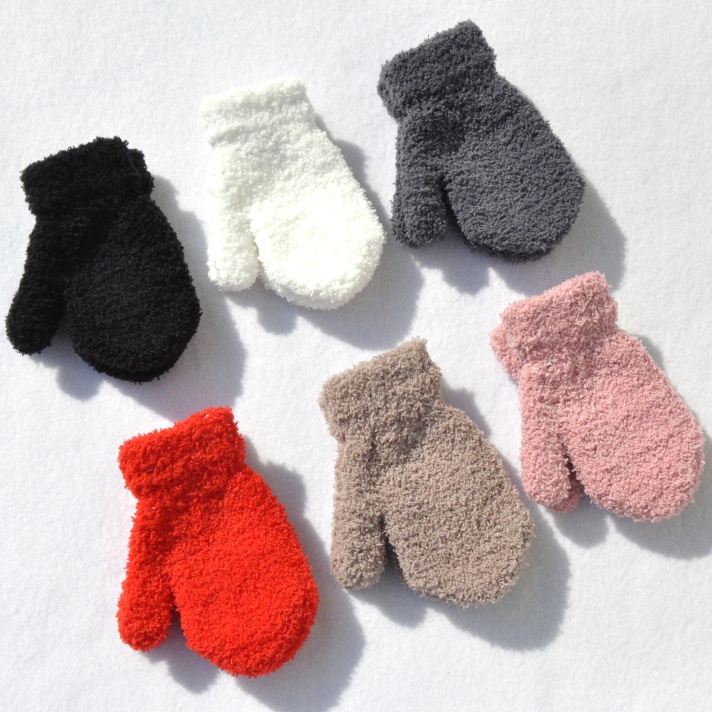 Knitted gloves mitten Baby Winter Gloves Infant baby mittens For Boy Girls Soft Warm Full Finger Gloves child mittens