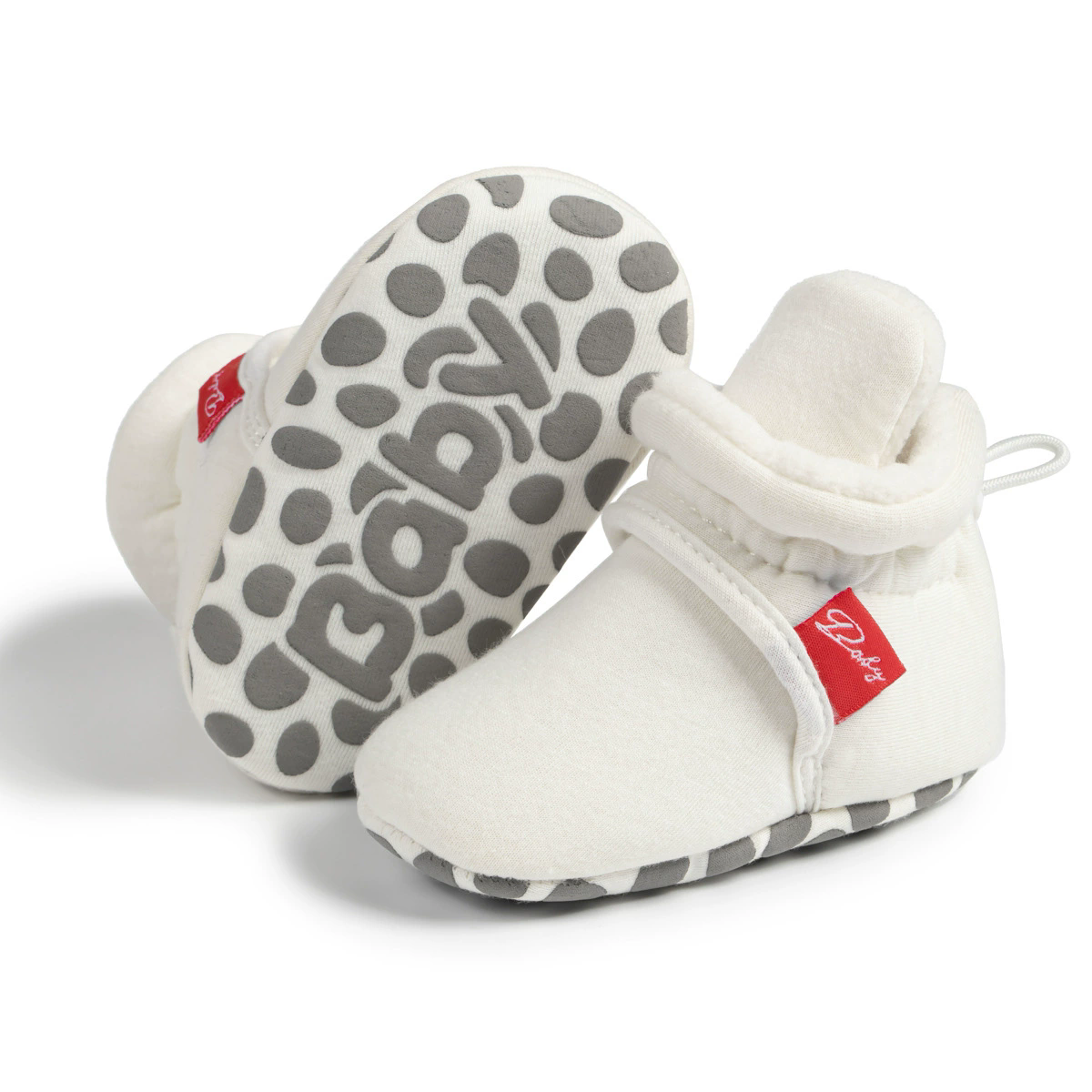 Winter Baby Boy Girl Socks Booties Fluff Soft Elastic Cord First Walkers Anti-slip Indoor Warm Newborn Baby Shoes Moccasin