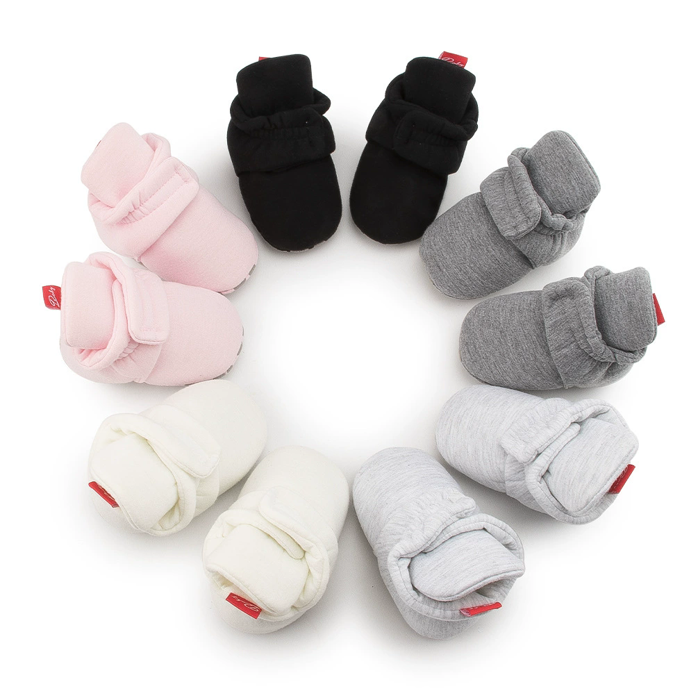 Winter Baby Boy Girl Socks Booties Fluff Soft Elastic Cord First Walkers Anti-slip Indoor Warm Newborn Baby Shoes Moccasin