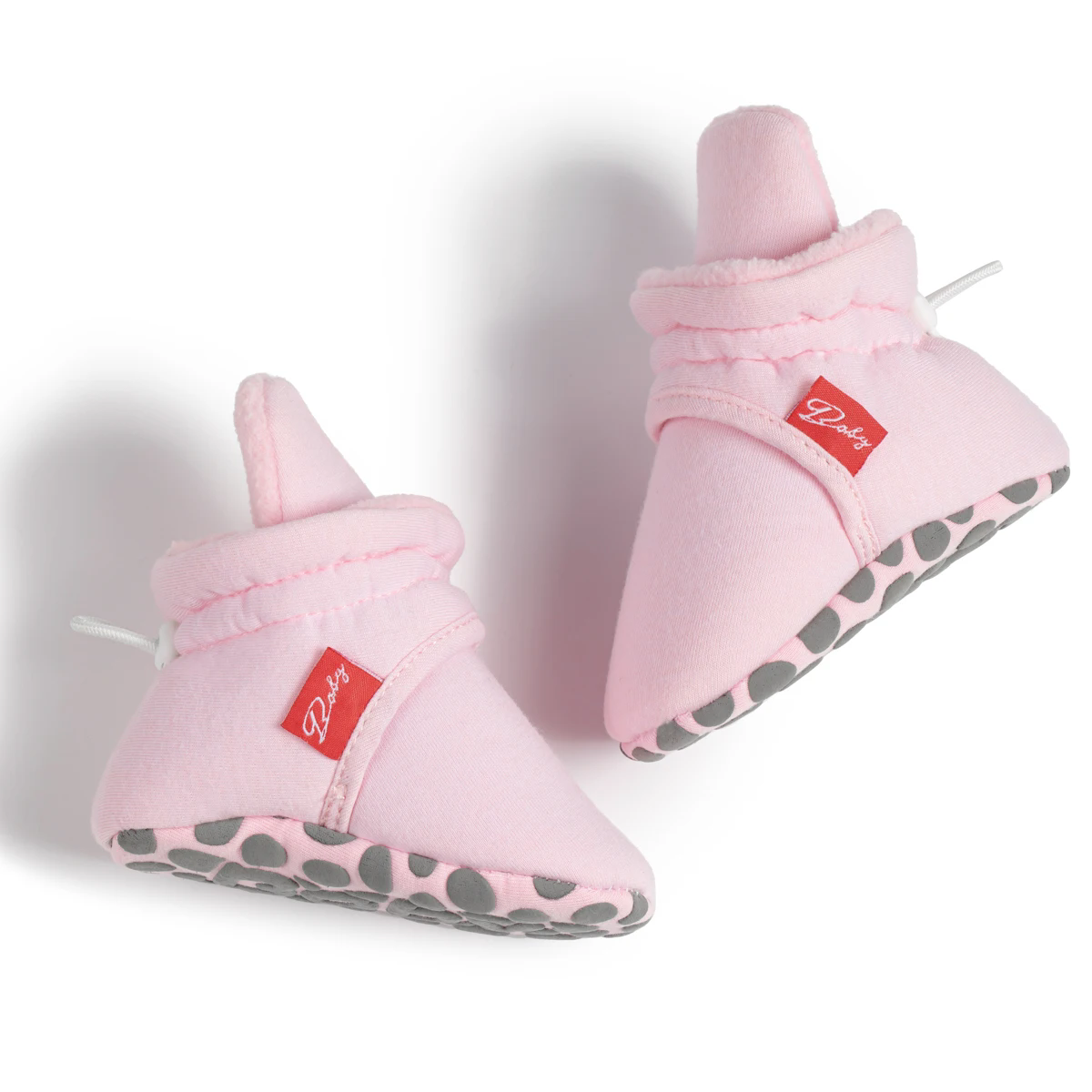 Winter Baby Boy Girl Socks Booties Fluff Soft Elastic Cord First Walkers Anti-slip Indoor Warm Newborn Baby Shoes Moccasin