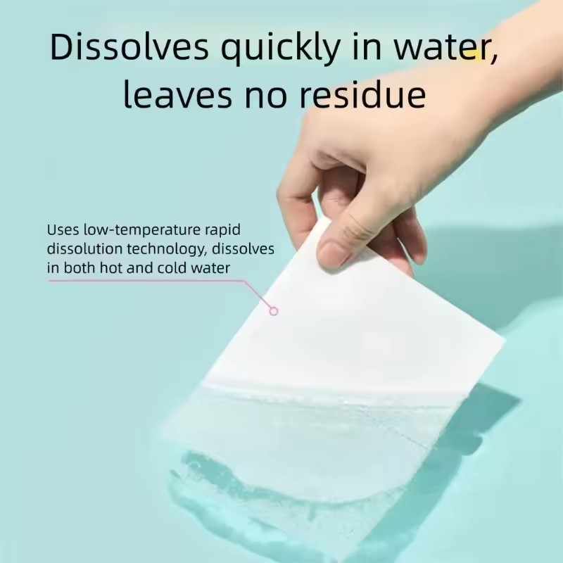 30 PCS Laundry Tablets Strong Decontamination Laundry Detergent Sheet Clothes Cleaning Laundry Soap Laundry Bubble Paper