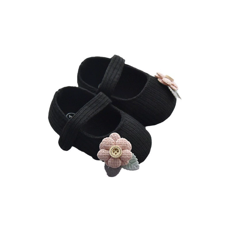 Lovely Flower Infant Girl Shoes Cotton Bottom Baby Soft Sole Princess Toddler First Walker Lightweight Newborn Prewalkers Shoe