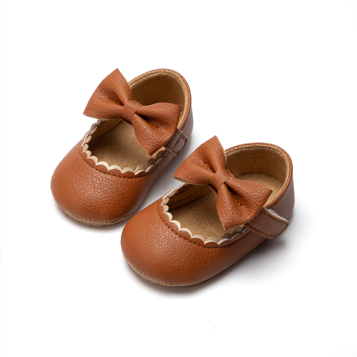2026Black Fashion Newborn Party Princess Shoes Boys And Girls' First Step Walking Shoes Rubber Soled Anti Slip Baby Shoes 0-18M