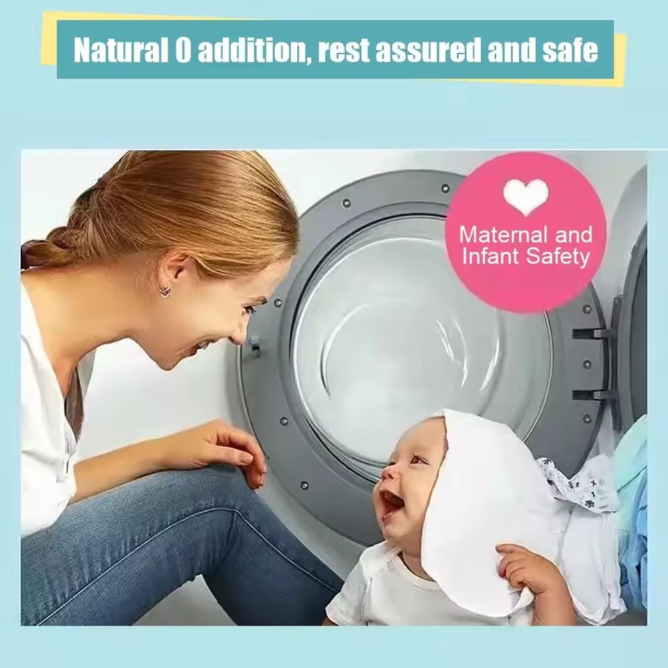 30 PCS Laundry Tablets Strong Decontamination Laundry Detergent Sheet Clothes Cleaning Laundry Soap Laundry Bubble Paper