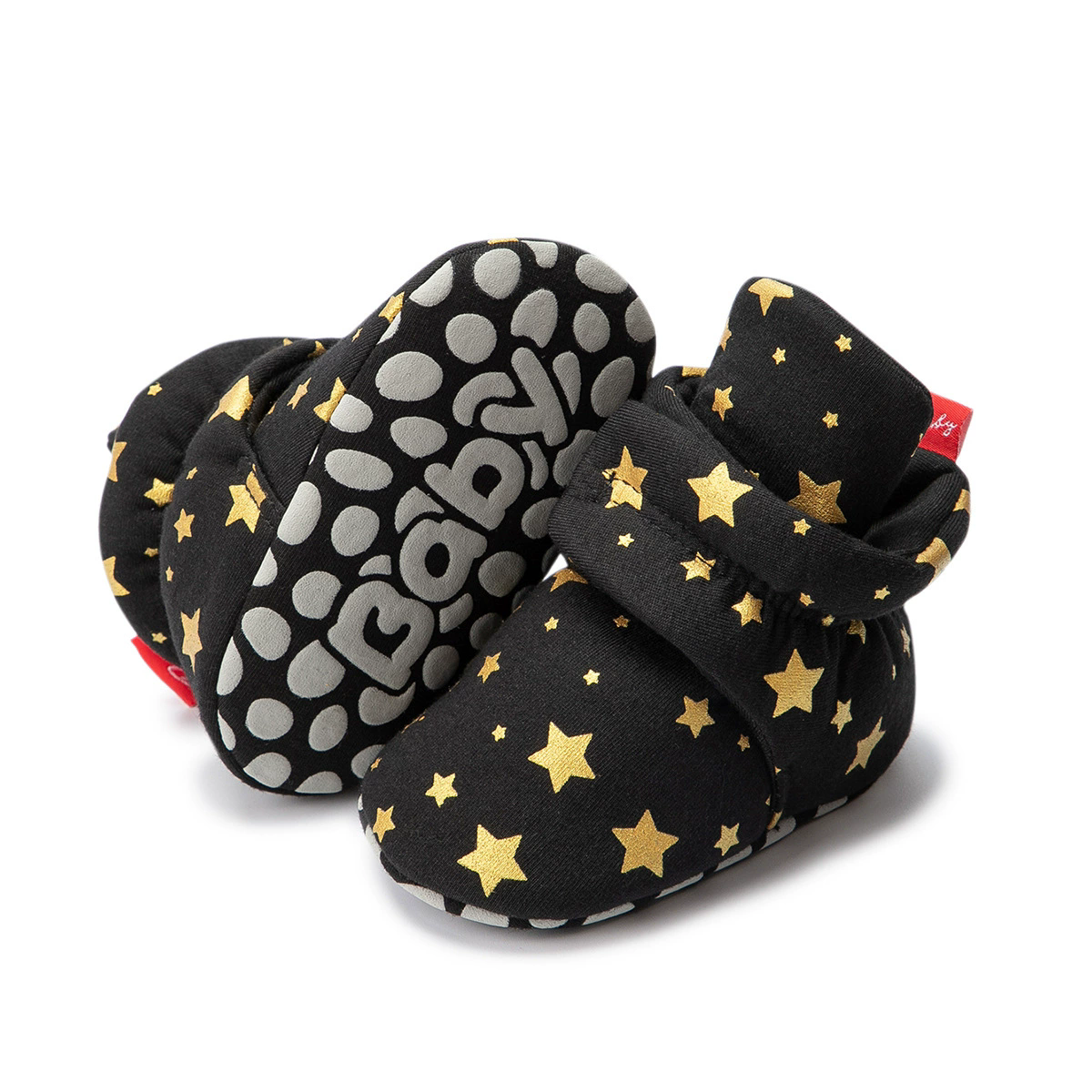 Winter Baby Boy Girl Socks Booties Fluff Soft Elastic Cord First Walkers Anti-slip Indoor Warm Newborn Baby Shoes Moccasin