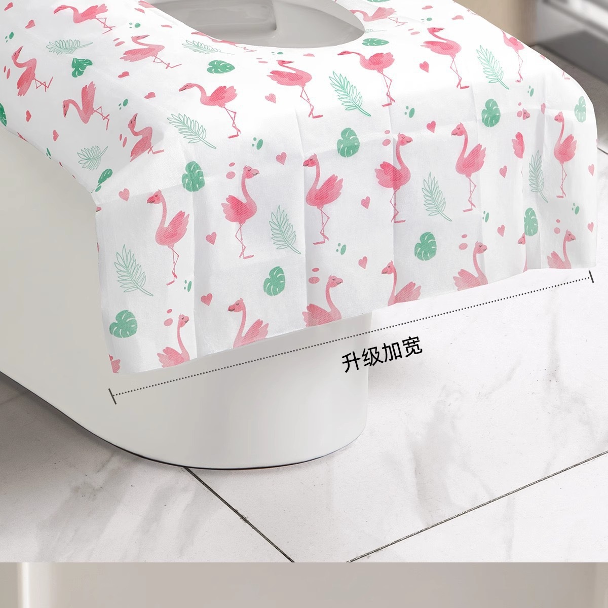 Toilet Seat Covers Disposable, 10 Pcs Extra Large Waterproof Toilet Cover for Toddlers & Adults, Portable Individually