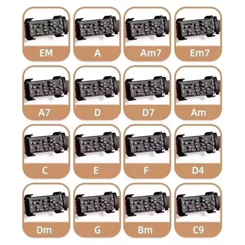 Chord Presser For Guitars Presser Learning Aid With One-Touch Chord Switching Finger Pain Relief Trainers For Smooth-Practice