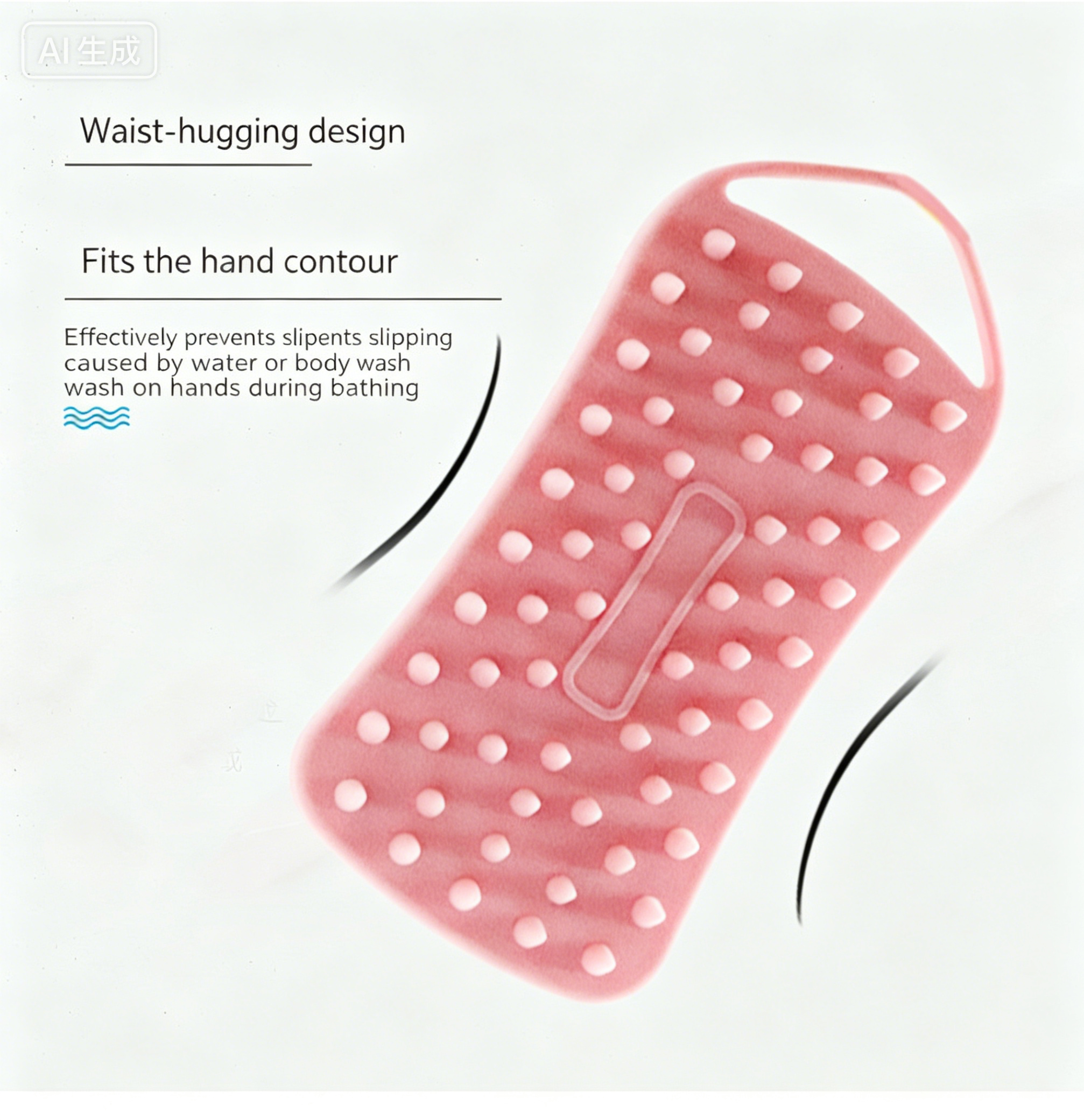 Silicone Shower Brush Soft Silicone Body Scrubber Scalp Massager Shampoo Brush Double-Sided Body Brush Foam Skin Clean Tools
