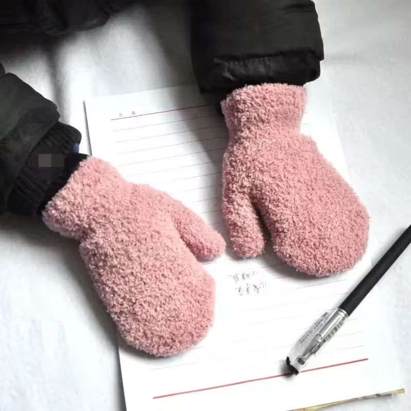Knitted gloves mitten Baby Winter Gloves Infant baby mittens For Boy Girls Soft Warm Full Finger Gloves child mittens
