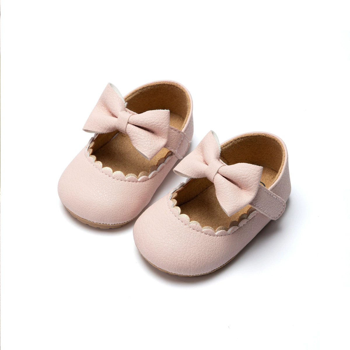 2026Black Fashion Newborn Party Princess Shoes Boys And Girls' First Step Walking Shoes Rubber Soled Anti Slip Baby Shoes 0-18M