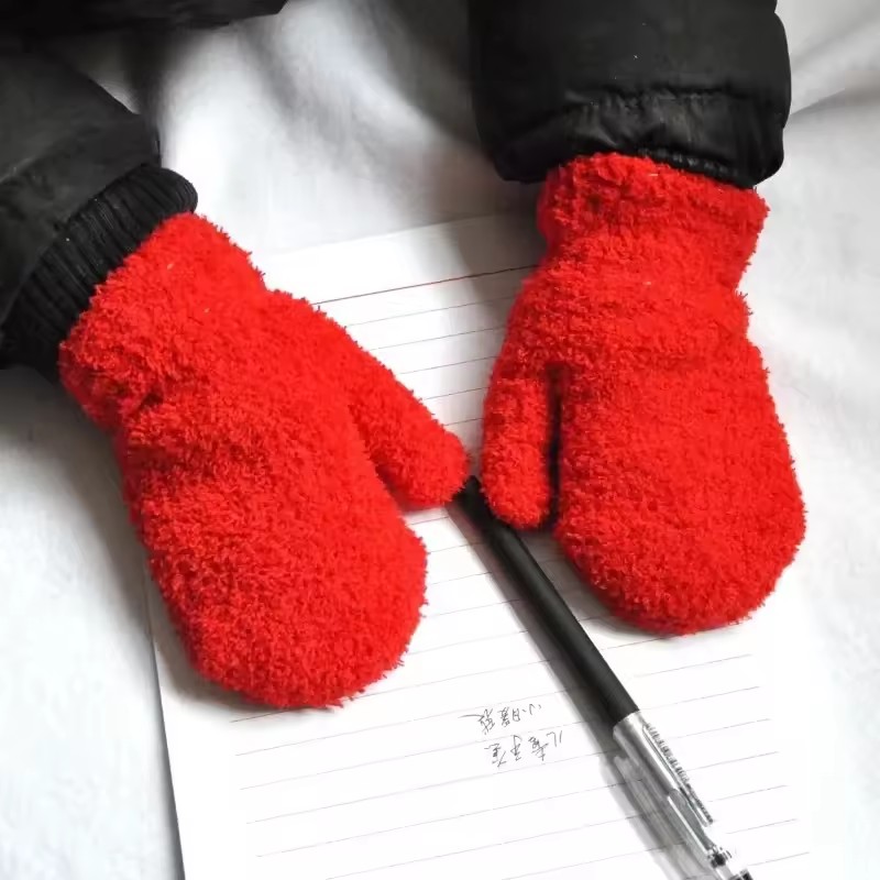 Knitted gloves mitten Baby Winter Gloves Infant baby mittens For Boy Girls Soft Warm Full Finger Gloves child mittens