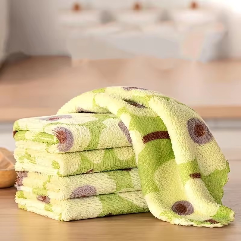 New Dishcloth Kitchen Dish Cloths,Non-Stick Oil&Highly Absorbent,Fast Drying Reusable Kitchen Towels for Cleaning Cleaning Cloth