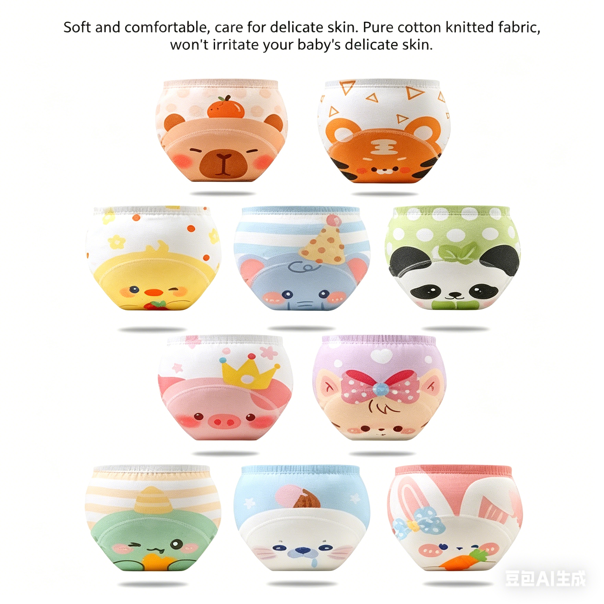 4PCS Baby Waterproof Diapers Pee Shorts Underwears Reusable Soft Ecological Cotton Toddler Potty Training Pants For Boys Girls