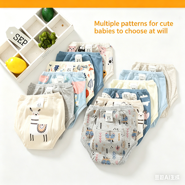 4PCS Baby Waterproof Diapers Pee Shorts Underwears Reusable Soft Ecological Cotton Toddler Potty Training Pants For Boys Girls
