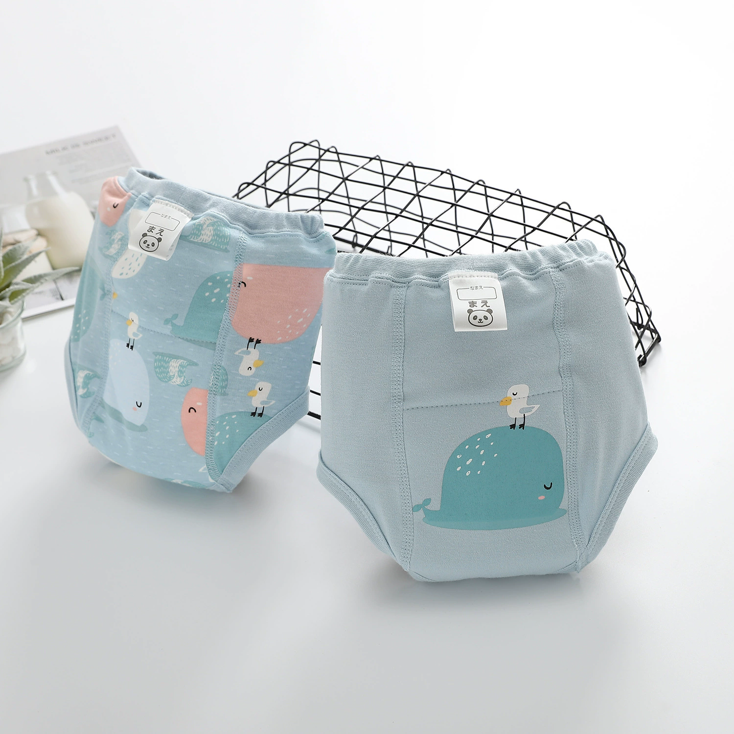 4PCS Baby Waterproof Diapers Pee Shorts Underwears Reusable Soft Ecological Cotton Toddler Potty Training Pants For Boys Girls