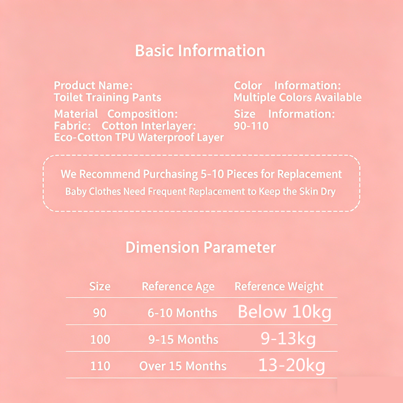 4PCS Baby Waterproof Diapers Pee Shorts Underwears Reusable Soft Ecological Cotton Toddler Potty Training Pants For Boys Girls