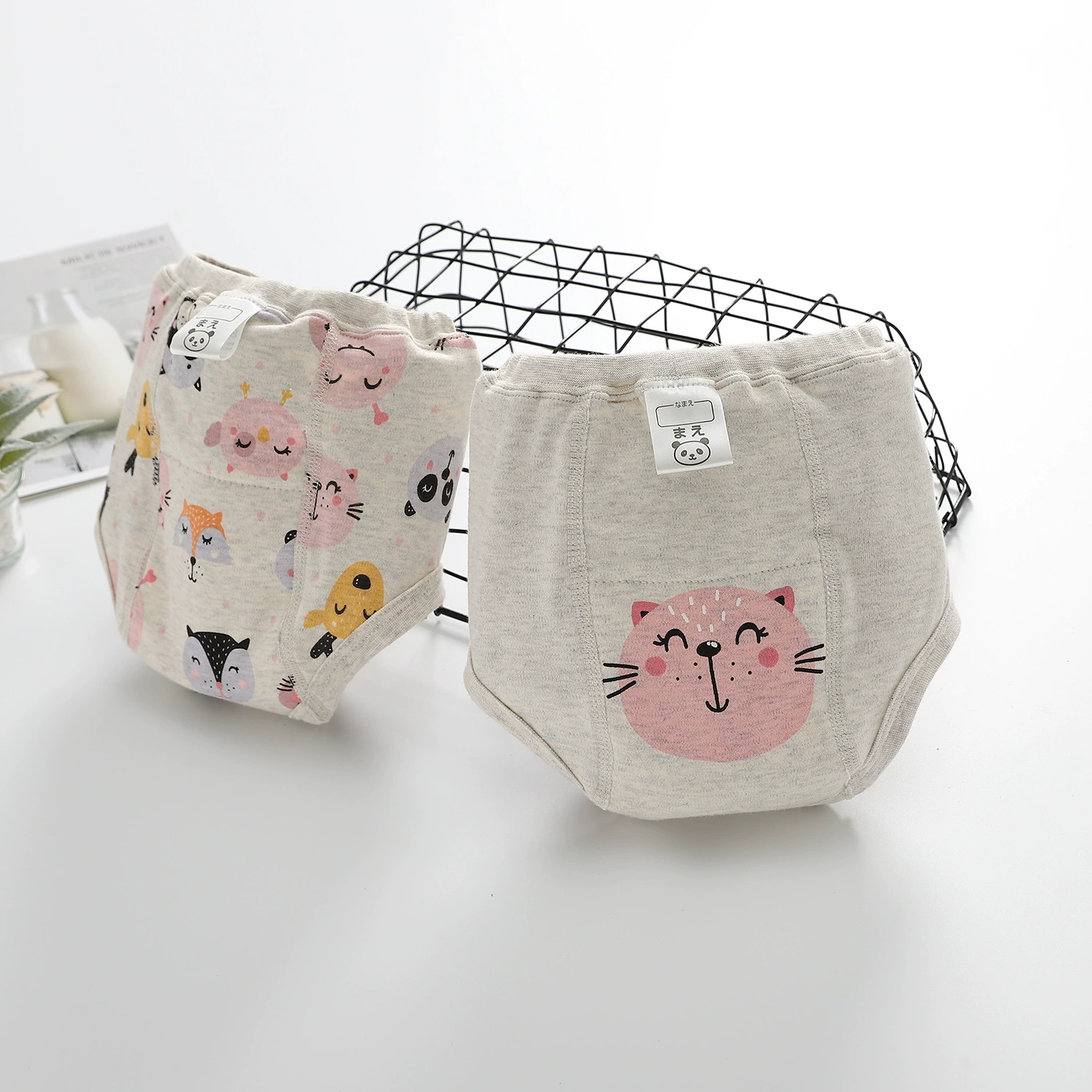 4PCS Baby Waterproof Diapers Pee Shorts Underwears Reusable Soft Ecological Cotton Toddler Potty Training Pants For Boys Girls