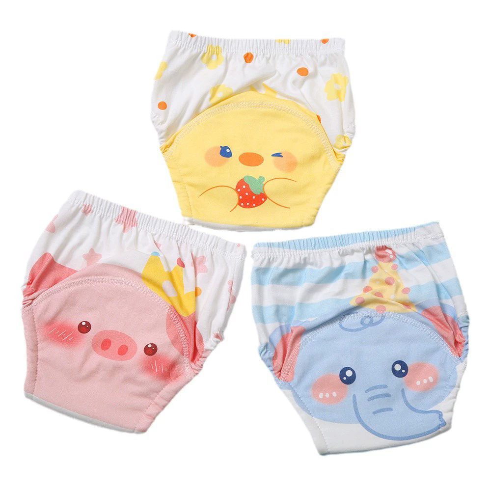 4PCS Baby Waterproof Diapers Pee Shorts Underwears Reusable Soft Ecological Cotton Toddler Potty Training Pants For Boys Girls