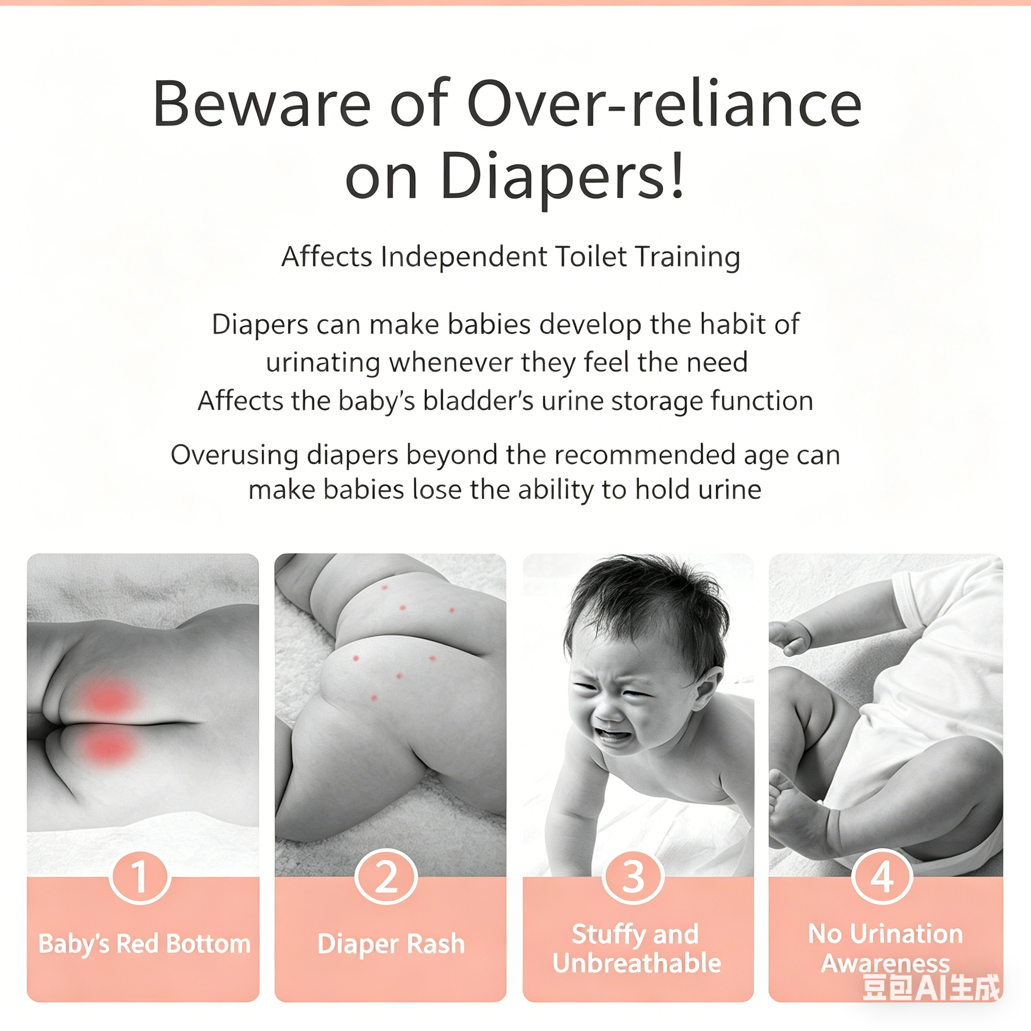 4PCS Baby Waterproof Diapers Pee Shorts Underwears Reusable Soft Ecological Cotton Toddler Potty Training Pants For Boys Girls