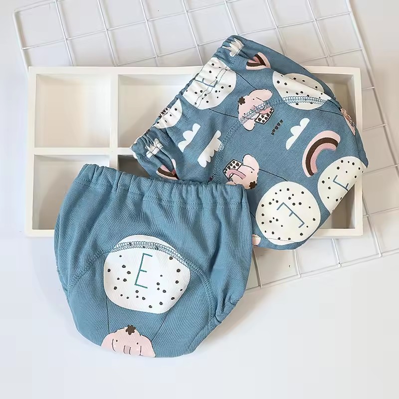 4PCS Baby Waterproof Diapers Pee Shorts Underwears Reusable Soft Ecological Cotton Toddler Potty Training Pants For Boys Girls